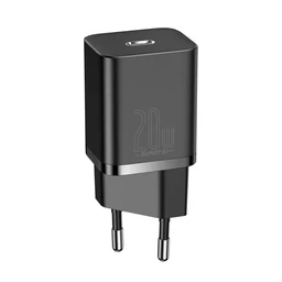 شارژر دیواری 20وات باسئوس مدل Baseus Super Si Quick Charger 1C CCSUP-B با گارانتی 24 ماهه شرکتی