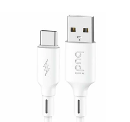 کابل شارژ ‌USB به ‌USB-C بودی مدل Budi DC256T10W طول 1 متر با گارانتی ۱۸ ماهه شرکتی (۶ ماه تعویض)