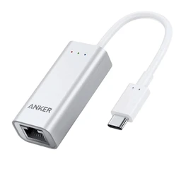 مبدل USB-C به LAN انکر مدل Anker A8341041 USB-C to Ethernet Adapter for MacBook با گارانتی 18 ماهه شرکتی
