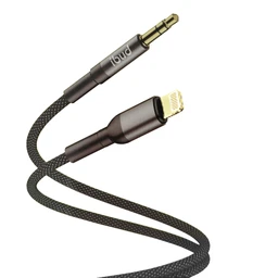 کابل تبدیل کنفی AUX به لایتنینگ بودی مدل Budi DC131LX12A طول 1.2 متر با گارانتی ۱۸ ماهه شرکتی (۶ ماه تعویض)