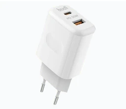 شارژر دیواری 20 وات بودی مدل Budi AC306EW20 با خروجی USB و USB-C با گارانتی ۱۸ ماهه شرکتی (۶ ماه تعویض)