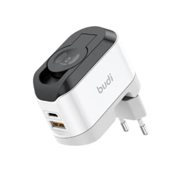 شارژر دیواری 20 وات بودی مدل Budi AC330WEW با خروجی USB و USB-C با گارانتی ۱۸ ماهه شرکتی (۶ ماه تعویض)