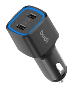 شارژر فندکی 70 وات بودی مدل Budi CC065RB با خروجی USB-C با گارانتی ۱۸ ماهه شرکتی (۶ ماه تعویض)