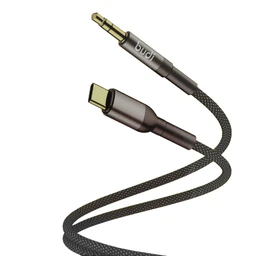 کابل تبدیل کنفی AUX به USB-C بودی مدل Budi DC131TX12A طول 1.2 متر با گارانتی ۱۸ ماهه شرکتی (۶ ماه تعویض)