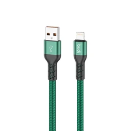 کابل شارژ کنفی USB به لایتنینگ بودی مدل Budi DC232L15L طول 1.5 متر با گارانتی ۱۸ ماهه شرکتی (۶ ماه تعویض)