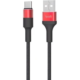 کابل شارژ کنفی USB به microUSB بودی مدل Budi M8J162M طول 1 متر با گارانتی ۱۸ ماهه شرکتی (۶ ماه تعویض)