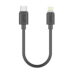 کابل شارژ USB-C به لایتنینگ بودی مدل Budi DC023TL025B طول 0.25 متر با گارانتی ۱۸ ماهه شرکتی (۶ ماه تعویض)