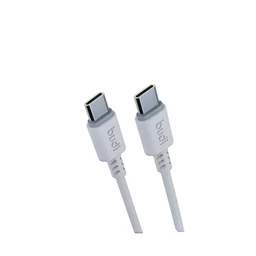 کابل شارژ USB-C به USB-C بودی مدل Budi DC011TT10W طول 1 متر با گارانتی ۱۸ ماهه شرکتی (۶ ماه تعویض)