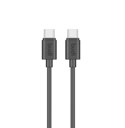 کابل شارژ USB-C به USB-C بودی مدل Budi DC023TT12B طول 1.2 متر با گارانتی ۱۸ ماهه شرکتی (۶ ماه تعویض)