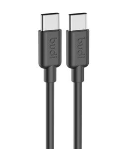 کابل شارژ USB-C به USB-C بودی مدل Budi DC230TT12BS طول 1.2 متر با گارانتی ۱۸ ماهه شرکتی (۶ ماه تعویض)