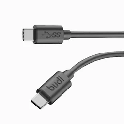 کابل شارژ USB-C به USB-C بودی مدل Budi DC536TT12B طول 1.2 متر با گارانتی ۱۸ ماهه شرکتی (۶ ماه تعویض)