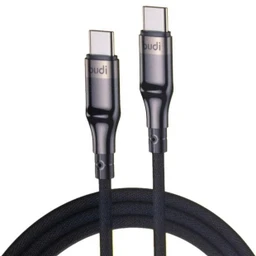 کابل شارژ کنفی USB-C به USB-C بودی مدل Budi DC239TT15 طول 1.5 متر با گارانتی ۱۸ ماهه شرکتی (۶ ماه تعویض)