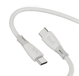 کابل شارژ سیلیکونی USB-C به USB-C بودی مدل Budi DC202TT12W طول 1.2 متر با گارانتی ۱۸ ماهه شرکتی (۶ ماه تعویض)