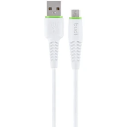 کابل شارژ USB به microUSB بودی مدل Budi 158M طول 1 متر با گارانتی ۱۸ ماهه شرکتی (۶ ماه تعویض)
