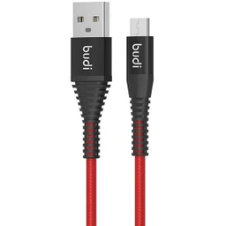 کابل شارژ USB به microUSB بودی مدل Budi M8J198M طول 1 متر با گارانتی ۱۸ ماهه شرکتی (۶ ماه تعویض)