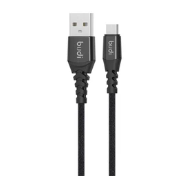کابل شارژ کنفی USB به microUSB بودی مدل Budi DC191M10B طول 1 متر با گارانتی ۱۸ ماهه شرکتی (۶ ماه تعویض)