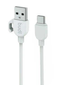 کابل شارژ USB به USB-C بودی مدل Budi DC227T10W طول 1 متر با گارانتی ۱۸ ماهه شرکتی (۶ ماه تعویض)