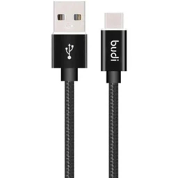 کابل شارژ کنفی USB به USB-C بودی مدل Budi DC180T10BS طول 1 متر با گارانتی ۱۸ ماهه شرکتی (۶ ماه تعویض)