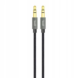 کابل کنفی AUX به AUX بودی مدل Budi DC12712B طول 1.2 متر با گارانتی ۱۸ ماهه شرکتی (۶ ماه تعویض)
