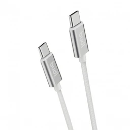 کابل شارژ کنفی USB-C به USB-C بودی مدل Budi DC103TT10W طول 1 متر با گارانتی ۱۸ ماهه شرکتی (۶ ماه تعویض)