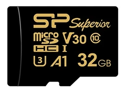 کارت حافظه  میکرو اس دی 32 گیگابایت سیلیکون مدل Silicon Power MicroSD HC CL10 U3  Golden Series Superior UHS-I V30 A1 4K UHD W/0 100/80 با گارانتی 60 ماهه شرکتی