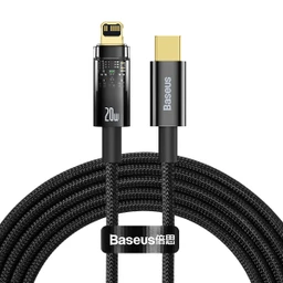 کابل شارژ Type-C به لایتنینگ باسئوس مدل Baseus Explorer Series Fast Charging Data Cable 20W طول 2 متر با گارانتی 24 ماهه شرکتی