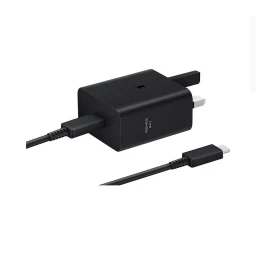 شارژر دیواری 45 وات سامسونگ مدل Power Adapter Low Standby EP-T4511  سه پین به همراه کابل Type-C به Type-C طول 1.8 متر با گارانتی 18 ماهه شرکتی
