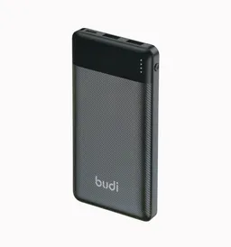 پاوربانک بودی 10000 میلی آمپر 12 وات مدل Budi PB095B با گارانتی ۱۸ ماهه شرکتی (۶ ماه تعویض)