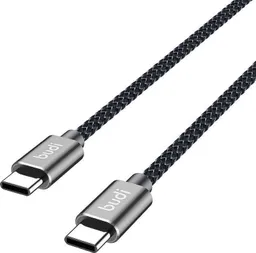 کابل شارژ کنفی USB-C به USB-C بودی مدل Budi DC206TT15 طول 1.5 متر با گارانتی ۱۸ ماهه شرکتی (۶ ماه تعویض)