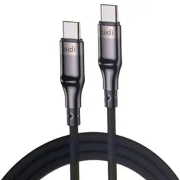 کابل شارژ کنفی USB-C به USB-C بودی مدل Budi DC239TT15 طول 1.5 متر با گارانتی ۱۸ ماهه شرکتی (۶ ماه تعویض)