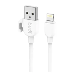 کابل شارژ USB به لایتنینگ بودی مدل Budi DC227L10W طول 1 متر با گارانتی ۱۸ ماهه شرکتی (۶ ماه تعویض)