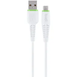 کابل شارژ USB به microUSB بودی مدل Budi 158M طول 1 متر با گارانتی ۱۸ ماهه شرکتی (۶ ماه تعویض)