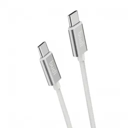 کابل شارژ کنفی ‌USB-C به ‌USB-C بودی مدل Budi DC103TT10W طول 1 متر با گارانتی ۱۸ ماهه شرکتی (۶ ماه تعویض)