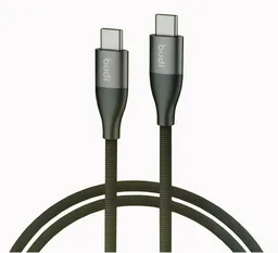 کابل شارژ کنفی USB-C به USB-C بودی مدل Budi DC126TT10H طول 1 متر با گارانتی ۱۸ ماهه شرکتی (۶ ماه تعویض)