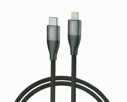 کابل شارژ کنفی USB-C به لایتنینگ بودی مدل Budi DC126TL10H طول 1 متر با گارانتی ۱۸ ماهه شرکتی (۶ ماه تعویض)