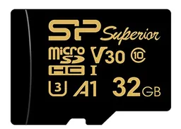 کارت حافظه میکرو اس دی 32 گیگابایت سیلیکون مدل Silicon Power MicroSD HC CL10 U3 Golden Series Superior UHS-I V30 A1 4K UHD W/0 100/80 با گارانتی 60 ماهه شرکتی