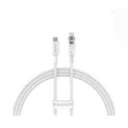 کابل شارژ Type-C به لایتنینگ باسئوس مدل Baseus Explorer Series Fast Charging Cable with Smart Temperature Control 20W طول 1 متر با گارانتی 24 ماهه شرکتی